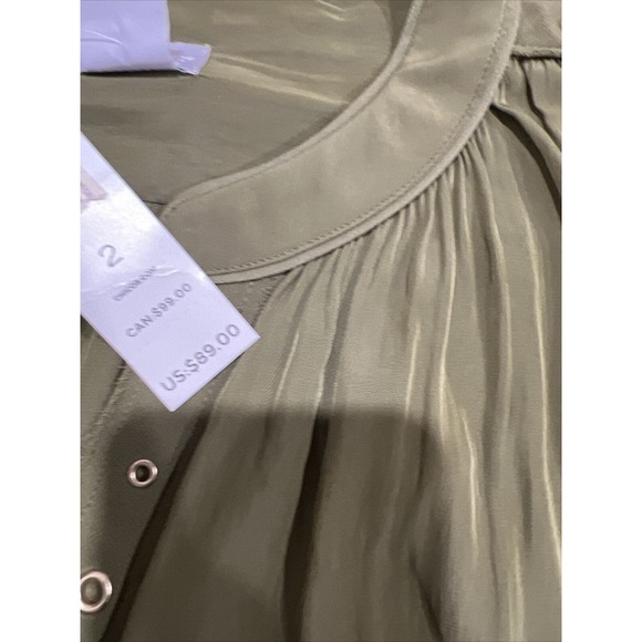 Chico Top Women’s To Green‎ Gold Accents Blouse - Picture 11 of 13